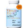 Vitaminact Vitamina D3 K2 (Dura 1 anno e 4 mesi) 500 Compresse Senza Biossido di Silice