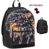 Seven Zaino Scuola REVERSIBILE THE DOUBLE SPRAY DRIP CON EARPHONES WIRELESS SPORT