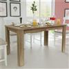 vidaXL Tavolo da Pranzo 140x80x75 cm Rovere