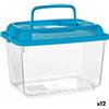 Mascow Acquario Con maniglia Medio Azzurro Plastica 3 L 17 x 16 x 24 cm [12 Unità]