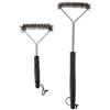 BBQ Collection Spazzola per barbecue originale a 3 lati, in acciaio inox, colore argento