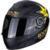 SCORPION Casco moto Scorpion EXO-490 Rockstar Matt Black-Yellow-Red, Nero/Giallo, S