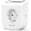 Garza - Mini timer digitale programmabile con 8 programmi, 7 giorni, bianco, dimensioni: 8 x 7,5 x 8,5 centimetri