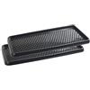 BranQ Home essential BranQ - Home essential Scarpiera in plastica, Antracite, 100% Polipropilene Riciclato, 2 Pezzi. -Sgocciolatoio Ecologico, 78,5 x 38,5 x 3 cm (LxBxH)