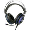 Konix Mythics Cuffie Gaming con cavo PS-U700 7.1 per PS4 - Altoparlanti da 50 mm - Microfono - Cavo da 1,8 m - Connettore USB - Nero e blu