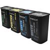 Palucart Set 4 Pattumiere 50L Raccolta Differenziata Impilabili Scritta Varie Lingue 1102