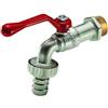 TIEMM RUBINETTO A SFERA EOLO PORTAGOMMA LEVA ALLUMINIO ROSSA 3/8 Leva rossa