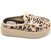 Hey Dude 41272 sabot camoscio leopardo zeppa 5cm fondo gomma S