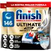Finish Ultimate PLUS Infinity Shine Pastiglie Lavastoviglie, 146 Capsule Lavastoviglie, Pastiglie per Lavastoviglie contro lo Sporco e i Residui Incrostati