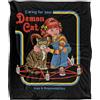Steven Rhodes Caring For Your Demon Cat Coperta super morbida al tatto setoso - 152 x 127 cm
