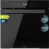 Cecotec Forno da Incasso Pirolitico 81L Bolero Hexa P506000 Glass Black A+. 11 Funzioni con Airfryer Master, Pizza Master, 3D Cooking, Steam Base X2, Basso Consumo, Facile Pulizia, 5 Posizioni