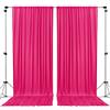 AK TRADING CO. 10 piedi x 10 piedi sfondo poliestere tende tende pannelli con tasche per asta - Cerimonia di nozze Festa Decorazioni per finestre di casa - Fucsia