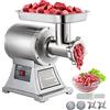 VEVOR Tritacarne Elettrico In Acciaio Inox 250kg/h, Macchina per Salsicce Professionale, 2 Piastre di Macinazione, Meat Grinder 1100W per Casa o Uso Industriale