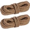 Relaxdays Spago di Iuta 10 mm, 2 Rotoli Juta 10 m Corda Ecosostenibile per Artig