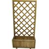 Avanti Trendstore Fioriera con spalliera a griglia IBERIA in legno massiccio. LAP 75x180x30 cm.
