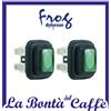 Didiesse 2 Pulsanti Interruttore Verde - Ricambi Originali per Macchina da caffè Frog