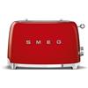 SMEG Toaster 2-slot Stile Compact 50S TSF01Reu, Red, High Gloss