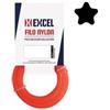 EXCEL Filo per Decespugliatore in Nylon Pentagono Arancio Ø 3 mm in Matassa