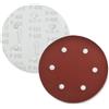 DIDATOOL Disco Abrasivo da 225 mm, 10 Pezzi 9 Pollici 6 Fori Carta Vetrata, P40