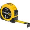 STABILA Metro a nastro tascabile BM 150, 3 m, metro a nastro con scala metrica,