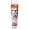 UHU POLY MAX - Colla di montaggio POWER Tube trasparente, adesivo di montaggio e
