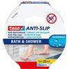 tesa Nastro antiscivolo per bagno e doccia, trasparente