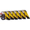 DRW Nastro segnaletico Rallas Giallo e Nero senza adesivo 6 pezzi 48 mm x 50 m