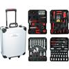 KINZO Trolley Cassetta Valigetta Porta Utensili da Lavoro Completa di Attrezzi 187pz