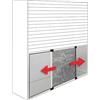 Maurer Zanzariera Finestra Estensibile Effe Allum Bco Ral 1013 Fib Vetr PVC Cm 100