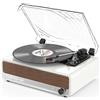 Udreamer Giradischi con Altoparlante Bluetooth Supporto USB AUX-in Cuffie RCA Li