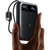Baseus FC11 Powerbank 45W 20000mAh con 2 cavi USB C Integrati Mini Power Bank Ricarica