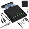 Origbelie Nuovo Masterizzatore DVD Esterno, USB 3.0 Lettore DVD Esterno con Adattatore Eth