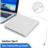 Areyourshop Type-C External Portable Drive DVD Combo Player Reader per Win10 Mac OS Y1