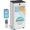 SereneLife Condizionatore Portatile, Climatizzatore Portatile 9.000 BTU 4-in-1 con WiFi, Raffreddamento, Riscaldamento, Ventilatore e Deumidificatore, Pinguino Condizionatore, 31 m², Casa, Ufficio