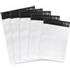 Emerson 50 sacchetti in plastica 40x50 cm | Borsa con chiusura autoadesiva | Bianco opaco | Borse per abiti, articoli