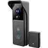 Nedis, Videocitofono Wi-Fi 3MP Full HD 1296p IPX44 con Campanello USB 4400mAh