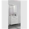 MOBILE BAGNO SAVINI DUE RUBINO A TERRA 75 CM ROVERE BIANCO