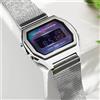 Casio Orologio digitale Casio A1000M-1B Premium Vintage cinturino a rete argento...