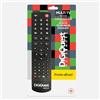 DIGIQUEST Telecomando Multi Tv, compatibile con tutti i modelli HITACHI, TELEFUNKEN e DIGIQUEST TV - Già configurato e pronto all'uso. Nero