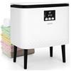 SereneLife Scaldasalviette Elettrico Bagno Rettangolare 20 L, Scaldasalviette Bagno per Asciugamani e Coperte, Vasca Acciaio Inox, Controllo One-Touch, Spegnimento Automatico, Nero