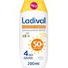 Ladival Crema solare per bambini, latte LSF50+, per pelli sensibili dei bambini, neonati e bambini dai 6 mesi, extra impermeabile, 4 protezioni cellule, 200 ml
