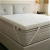 Italian Bed Linen Topper VAULT con Fodera Silver - Topper Materasso PIAZZA e MEZZA 120x190cm Made in Italy, Coprimaterasso Altezza 5cm con 4 elastici per il fissaggio, Imbottitura in Lastra di Ovatta Resinata 750g/mq