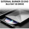 Areyourshop Ultra Slim Burner External USB 3.0 Player DVD CD BD Recorder Drive H7