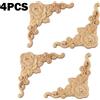 Not specified 4PC Legno Intagliato Angolo Onlay Applique Mobili Stampi Decalcomania/Natale UK