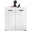 Avanti Trendstore Armadio basso SORSO a 2 ante battenti, in laminato bianco, LAP 80x80x40 cm