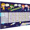 Packlist Tabella delle Ricompense per Bambini Italiano - Tabellone Ricompense Supereroi i