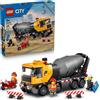 LEGO City Betoniera Giocattolo - Gioco Didattico con Veicolo da Cantiere, 3 Mini