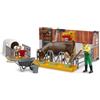 Bruder BRD62611 Stalla con Mucca e Vitellino, Allevatore con Accessori
