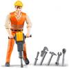 Bruder BRD60020 B World - Operaio Edile con Accessori
