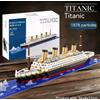 TITANIC MODEL BUILDING BLOCKS CONSTRUCTION KIT NAVE STORICA 1787 PEZZI SET